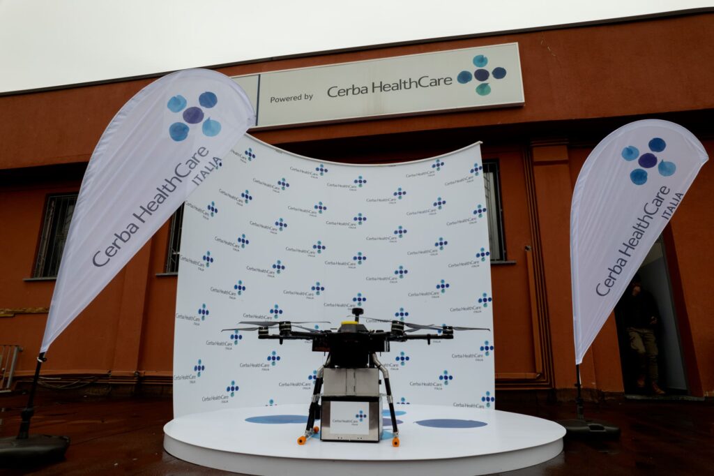 partenza drone Cerba HealthCare