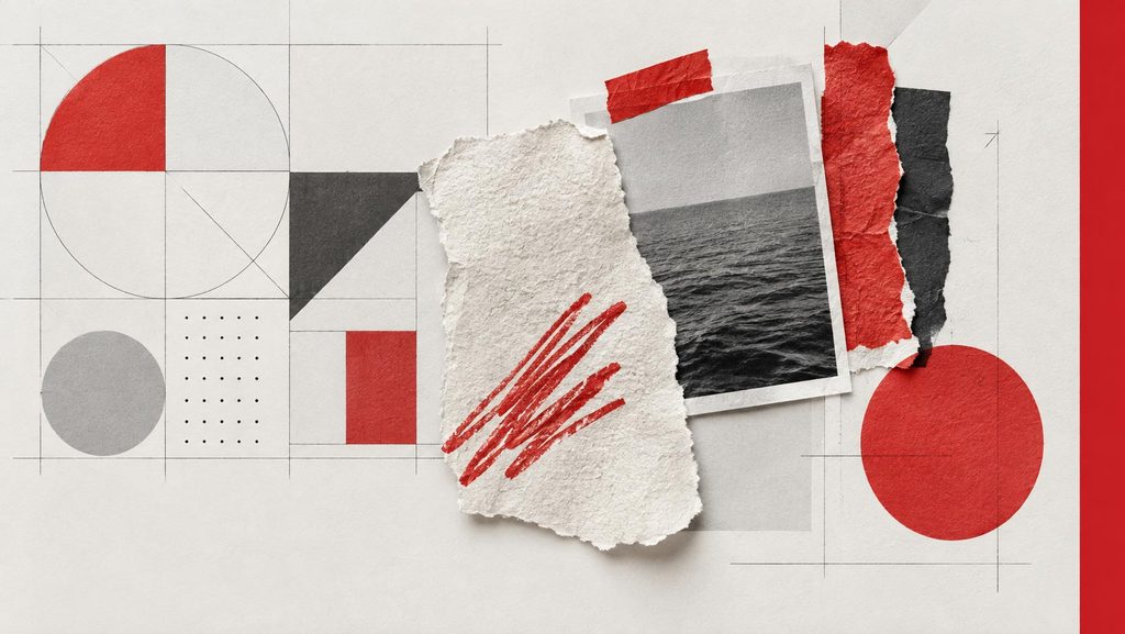 Composizione grafica design e imperfezione